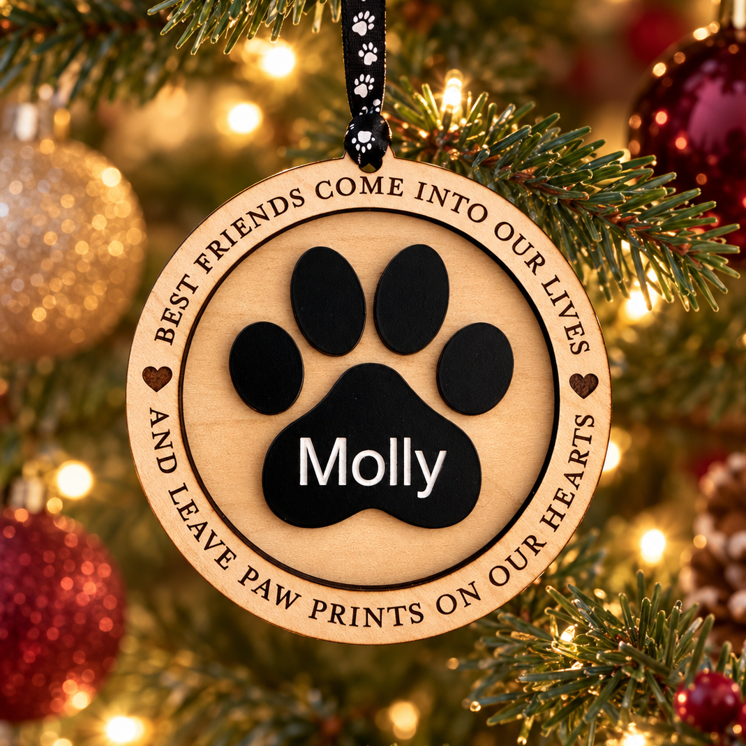 Dog Memorial Ornament