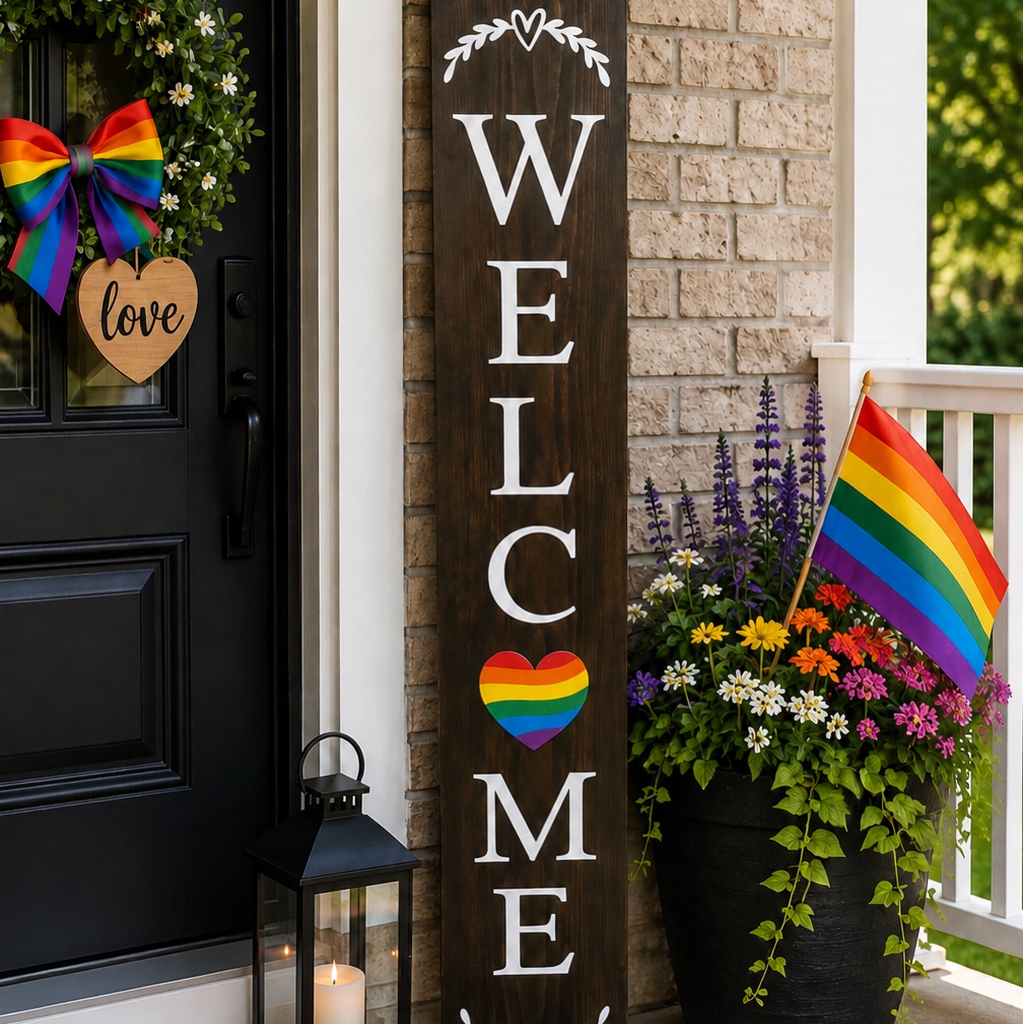 Pride Heart Insert for Welcome Sign