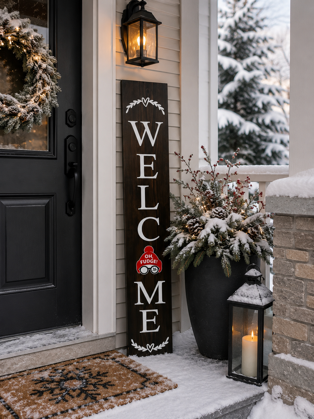 Oh Fudge Insert for 5' Tall Welcome Sign