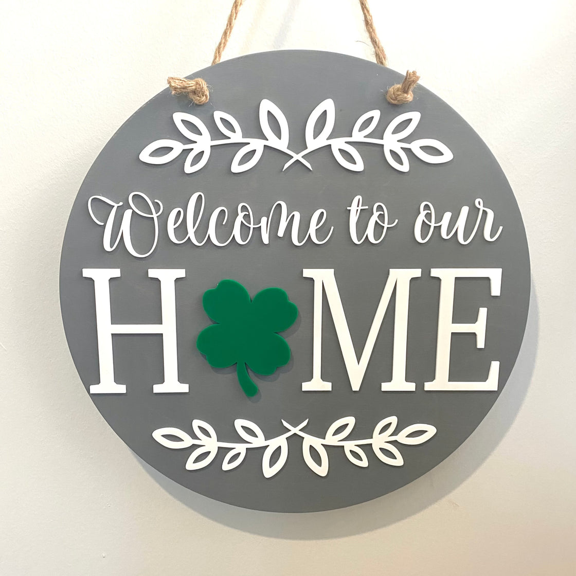 Shamrock Insert For ROUND Welcome Sign