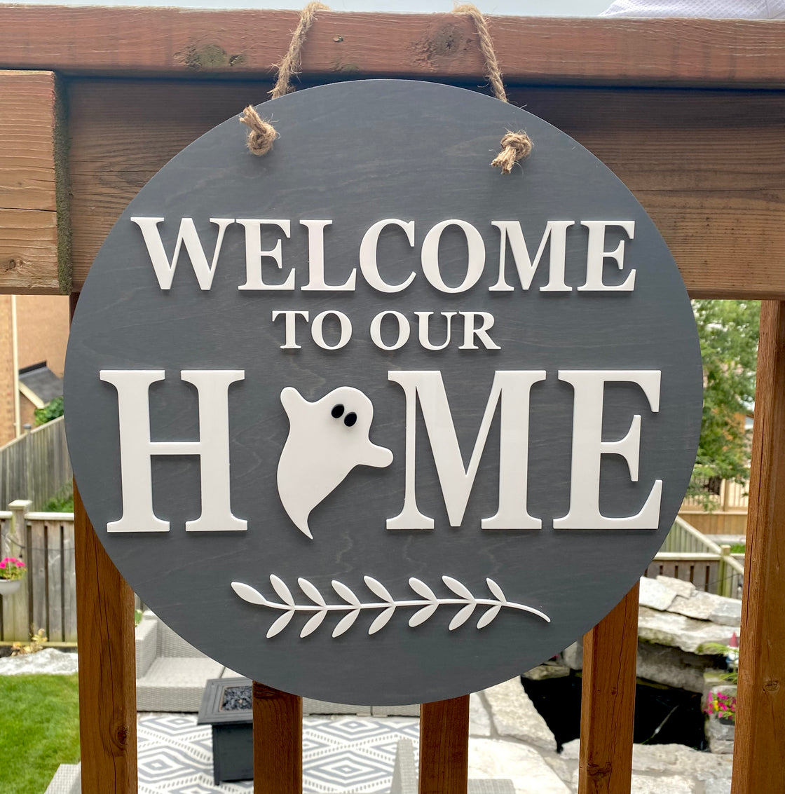 Ghost Insert For ROUND Welcome Sign