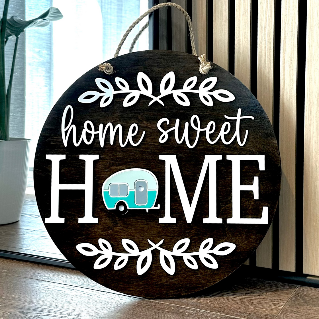 Camper Insert For ROUND Welcome Sign