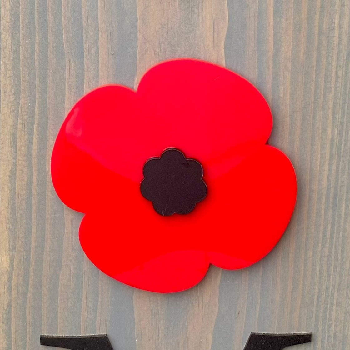 Poppy Insert for Welcome Sign