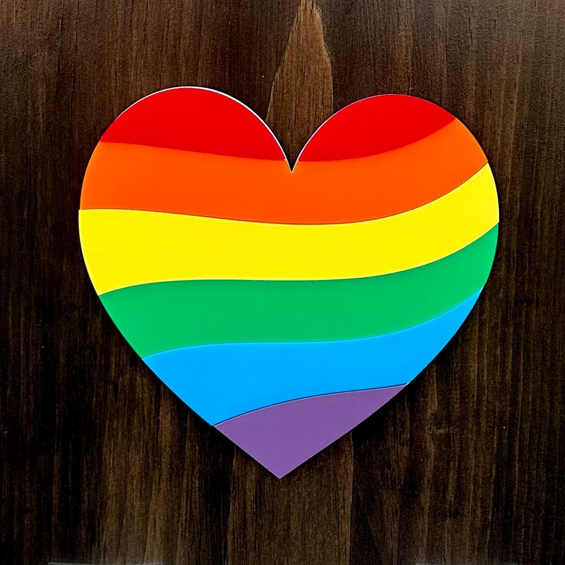 Pride Heart Insert for Welcome Sign