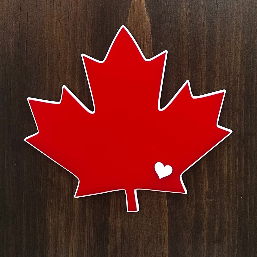 Canada Day Leaf Insert for 5' Tall Welcome Sign