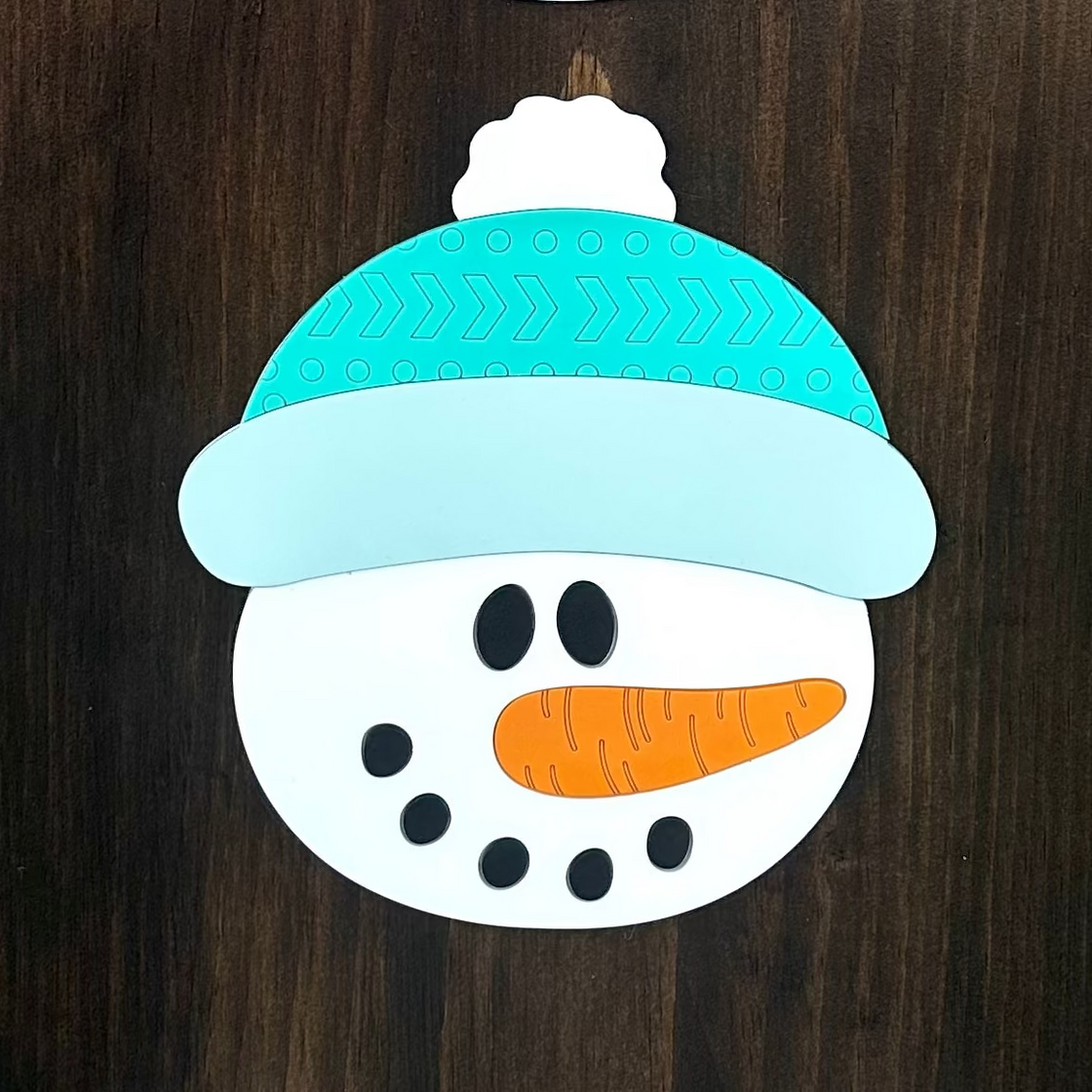 Snowman Face Insert for 5' Tall Welcome Sign