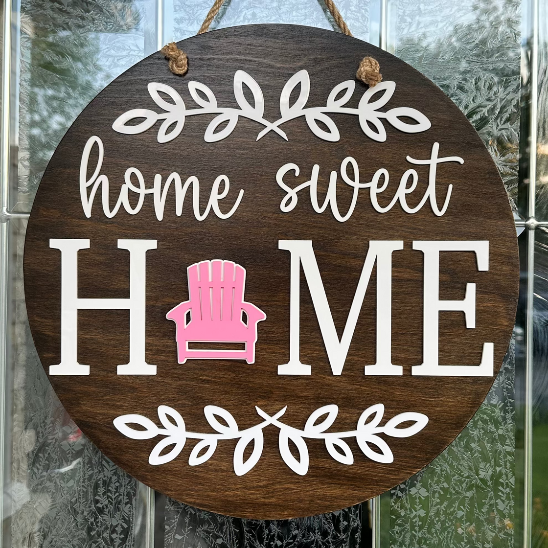 Beach Chair Insert For ROUND Welcome Sign