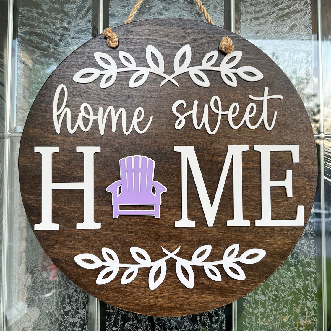 Beach Chair Insert For ROUND Welcome Sign