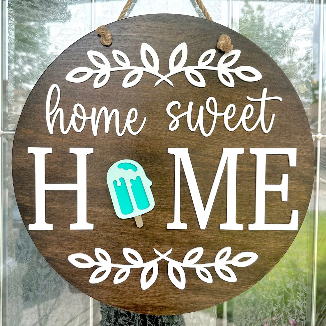Popsicle Insert For ROUND Welcome Sign