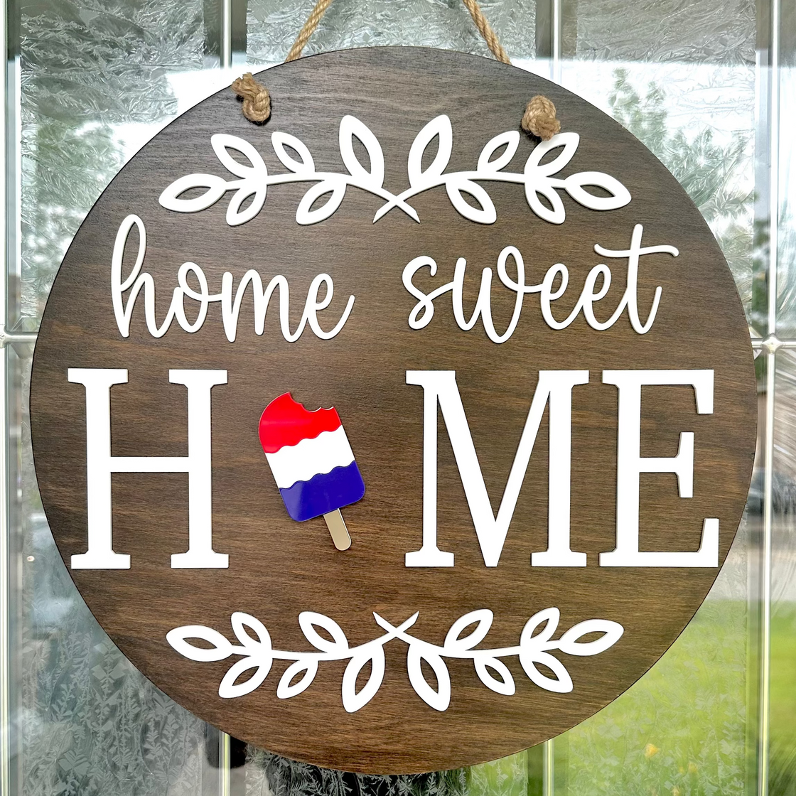 Popsicle Insert For ROUND Welcome Sign