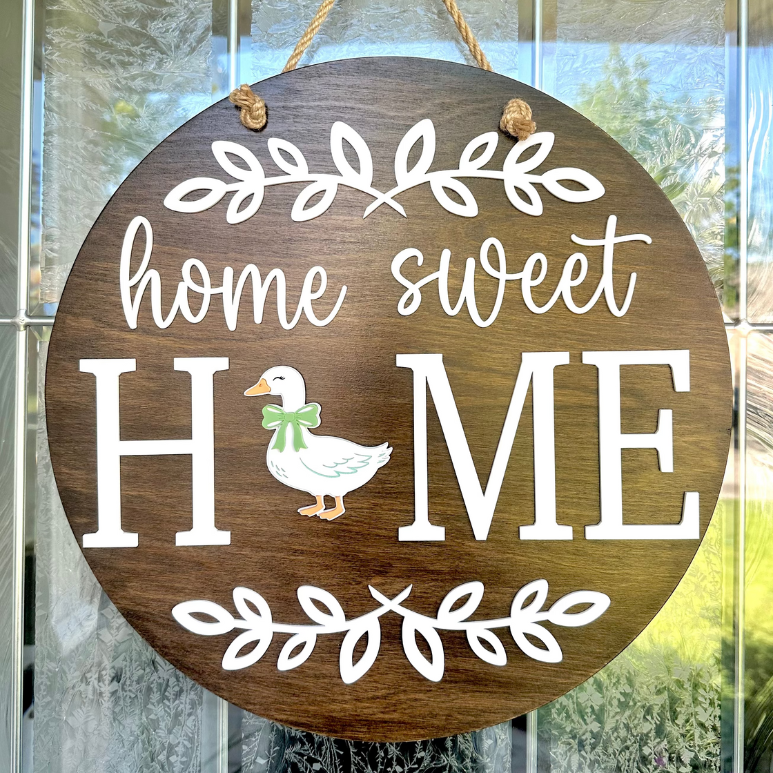 Goose Insert For ROUND Welcome Sign