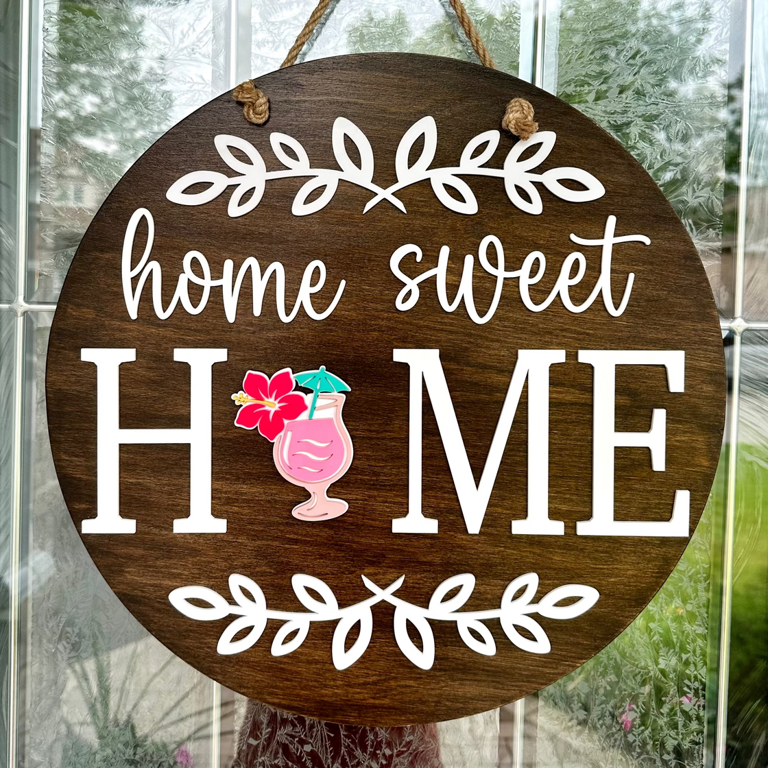 Cocktail Insert For ROUND Welcome Sign