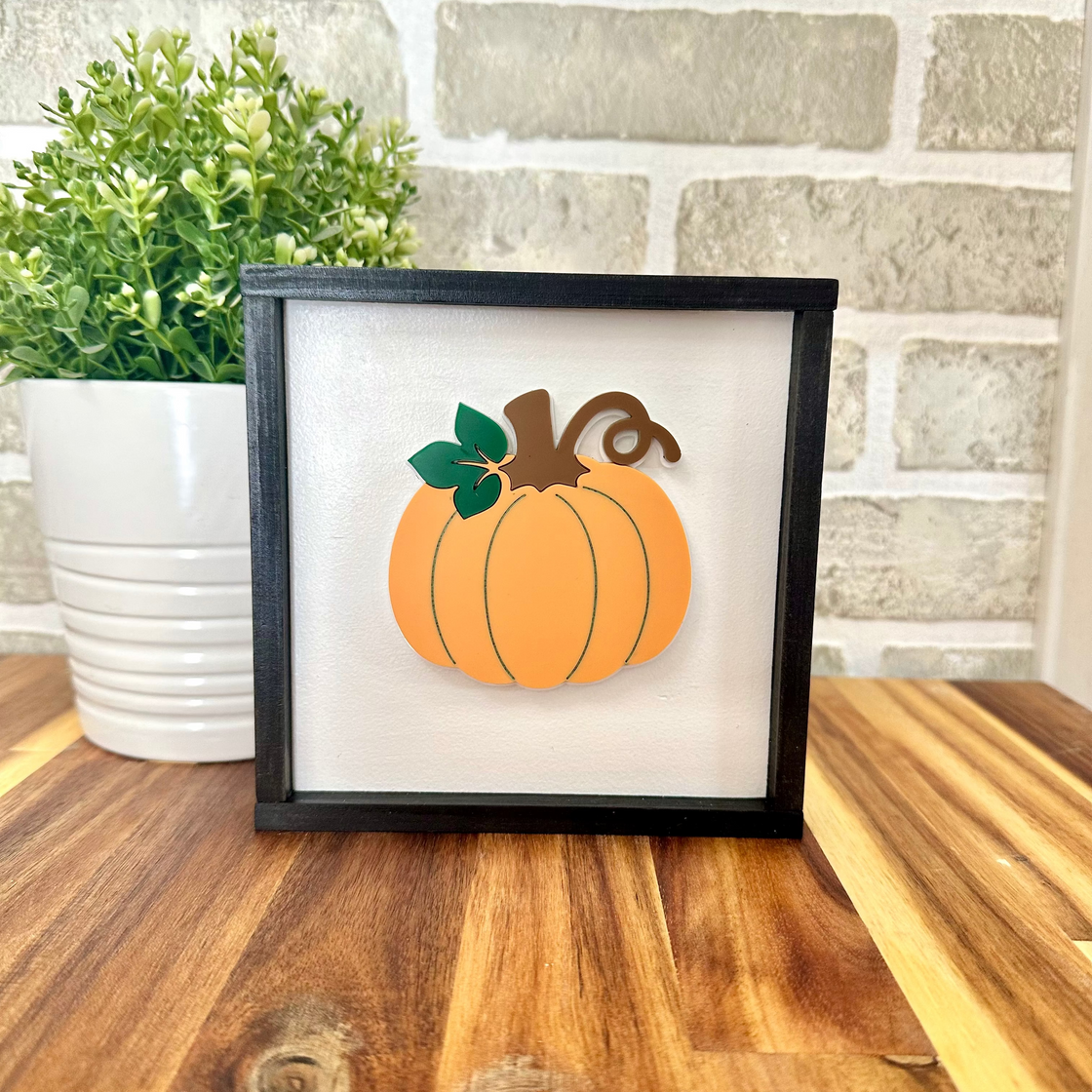 Pumpkin Insert For ROUND Welcome Sign
