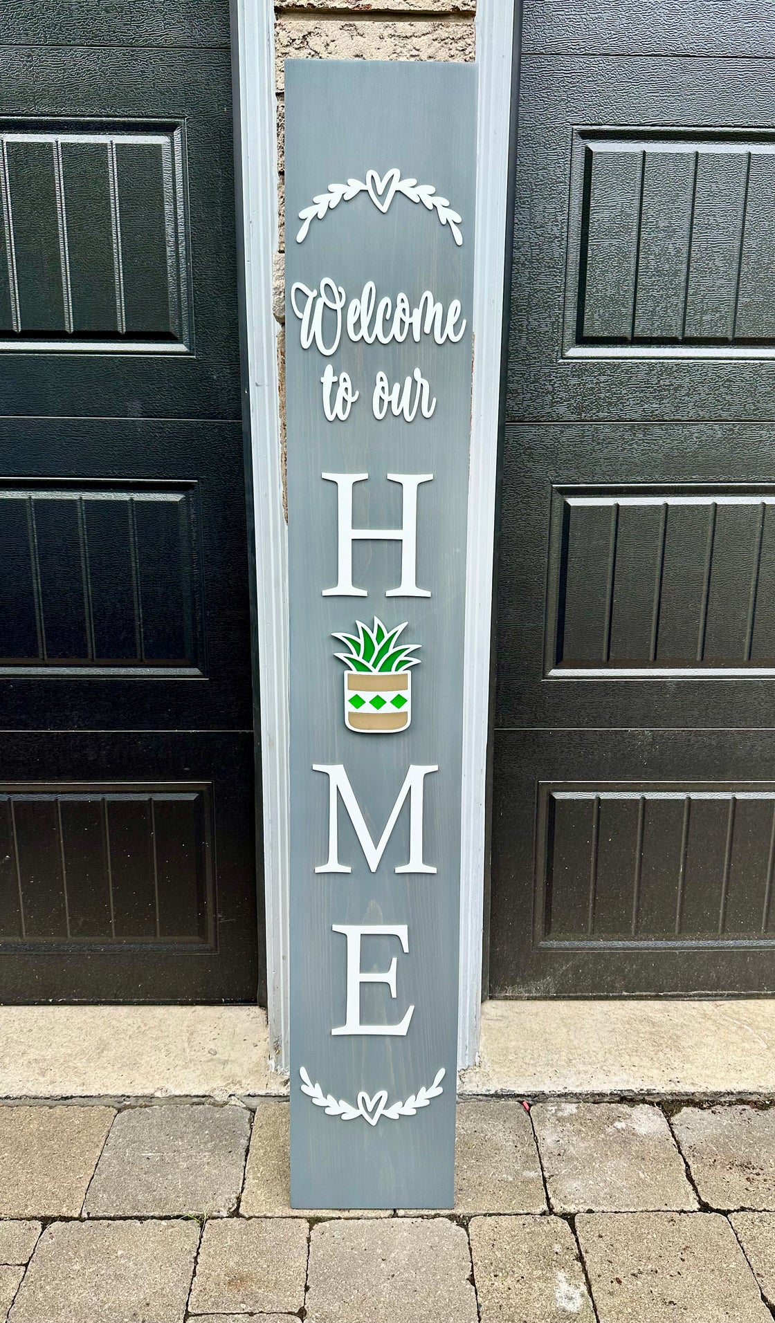 Succulent Insert for 5' Tall Welcome Sign