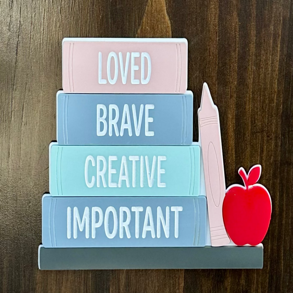 Bookstack Insert for 5' Tall Welcome Sign