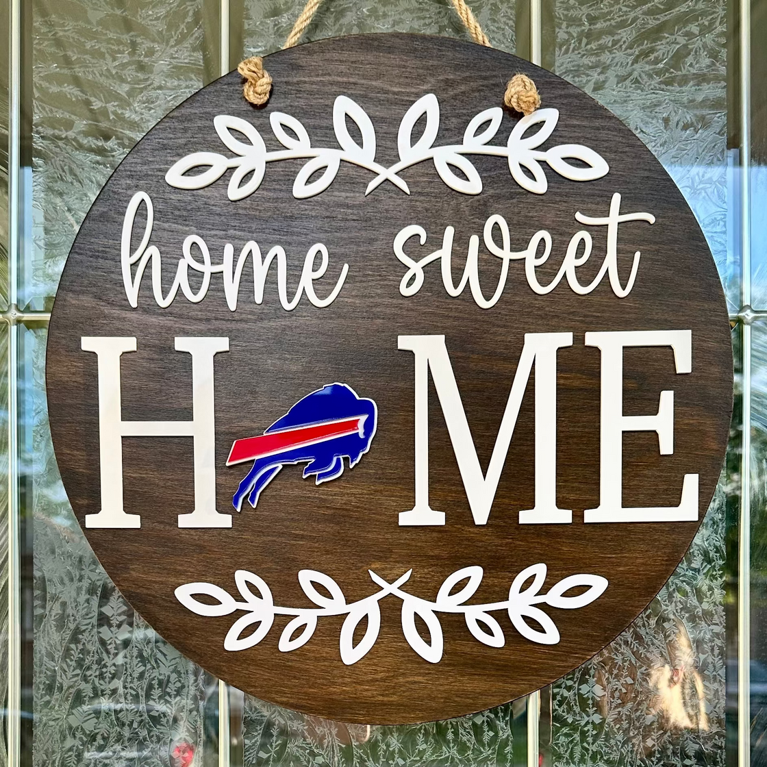Buffalo Bills Insert For ROUND Welcome Sign