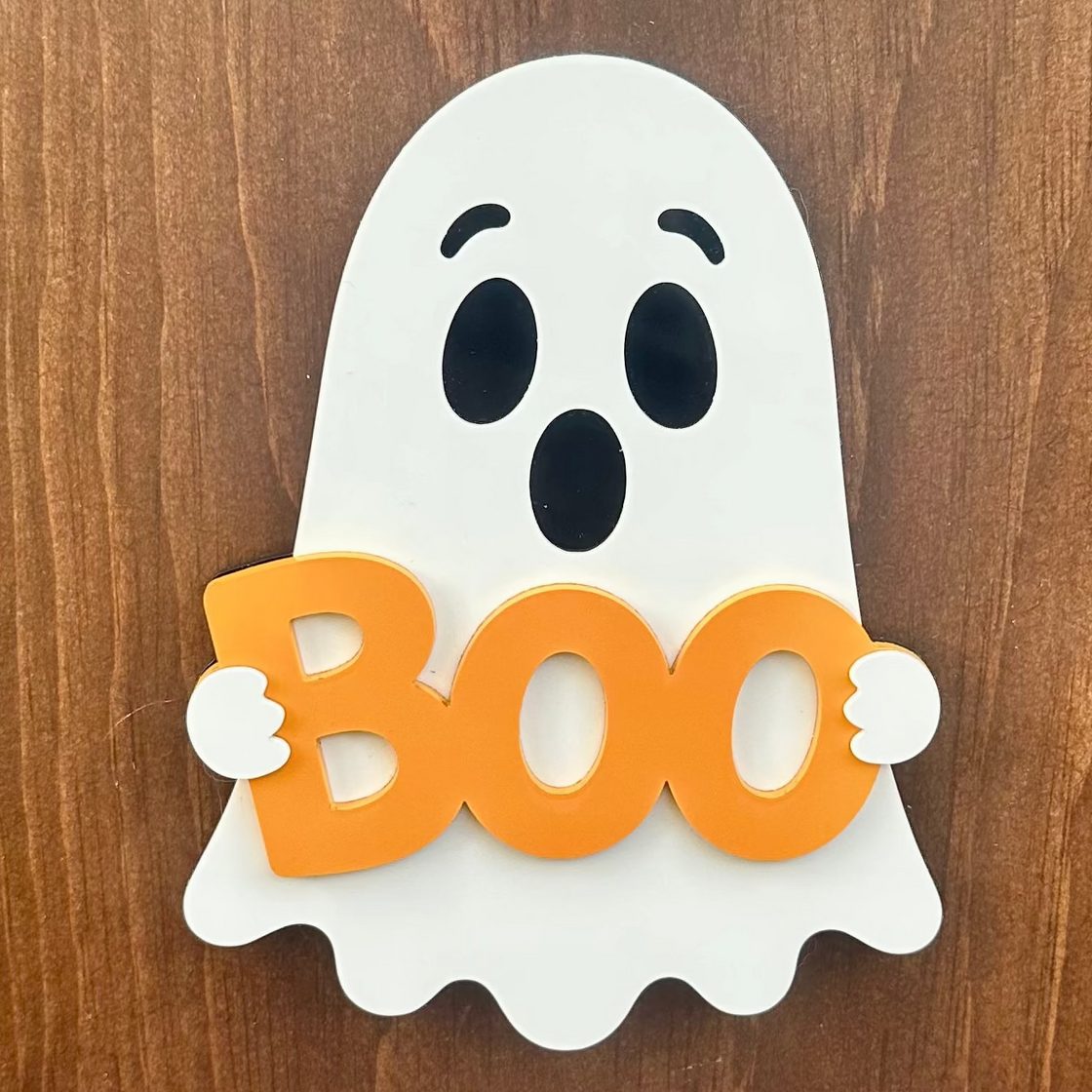 Boo Ghost Insert for 5' Tall Welcome Sign