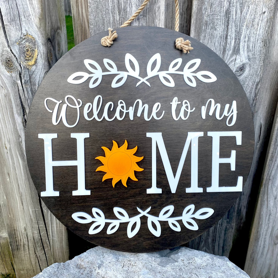 Sun Insert For ROUND Welcome Sign