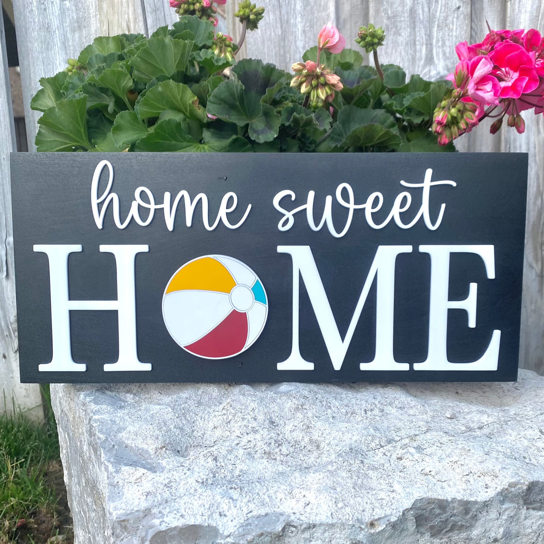 Beach Ball Insert For ROUND Welcome Sign