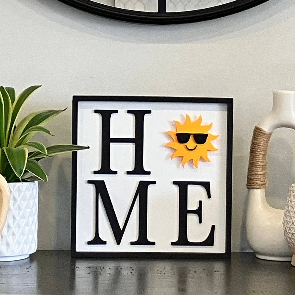 Sun with Sunglasses Insert For ROUND Welcome Sign