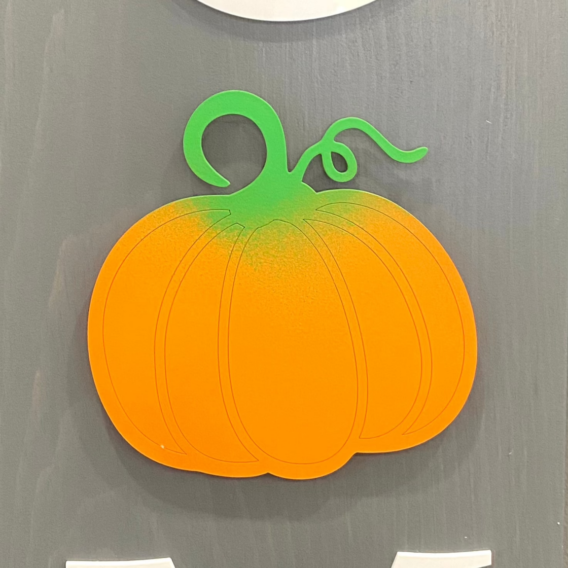 Pumpkin Insert for Welcome Sign