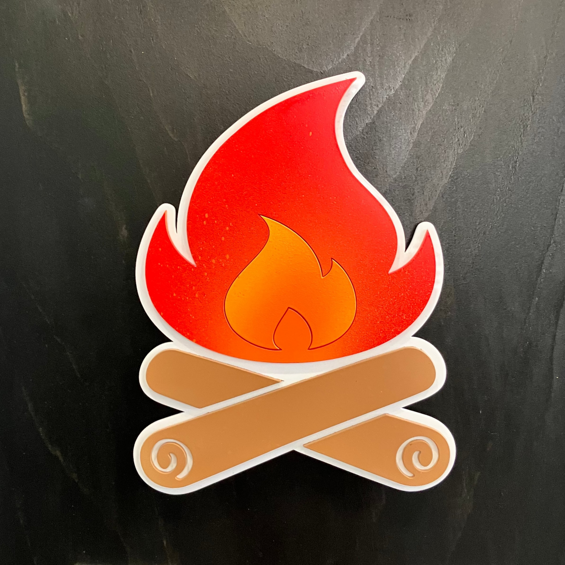 Camp Fire Insert for Welcome Sign