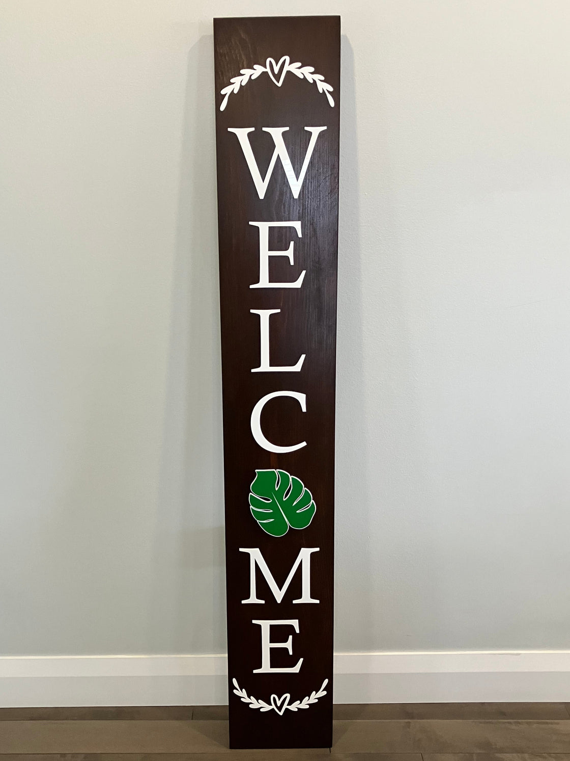 Monstera Leaf Insert for Tall Welcome Sign