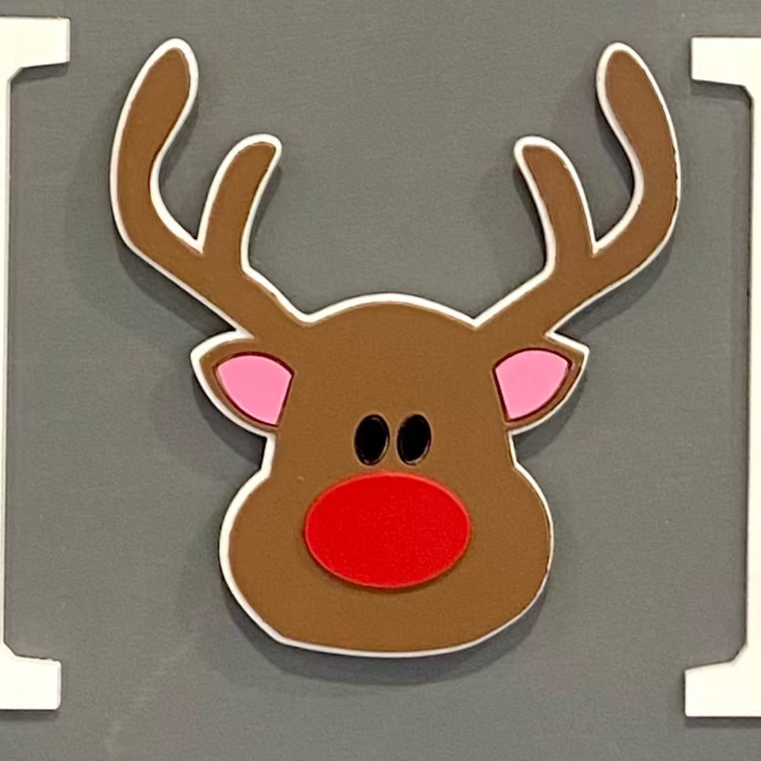 Reindeer Insert For ROUND Welcome Sign