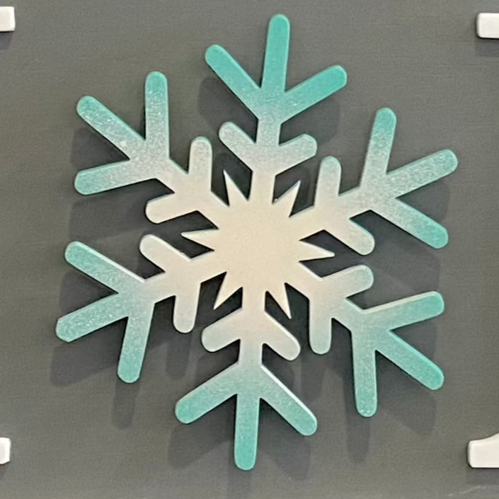 Snowflake Insert For ROUND Welcome Sign