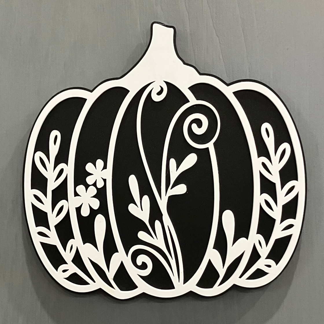 Fancy Pumpkin  Insert for Welcome Sign