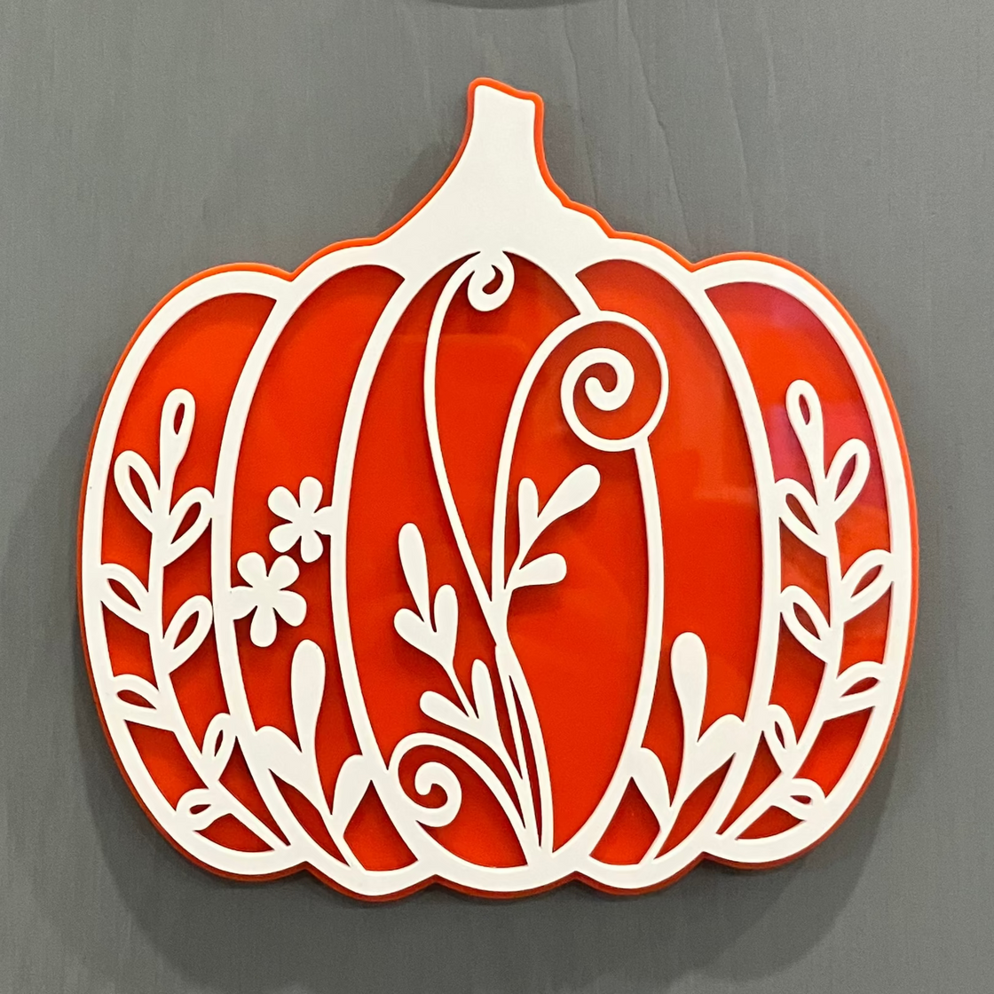Fancy Pumpkin  Insert for Welcome Sign