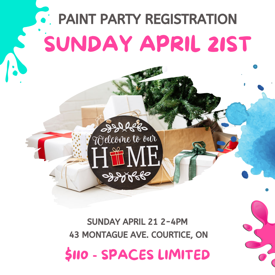 Paint Party - Sunday April 21st, 2024 (2-4pm)