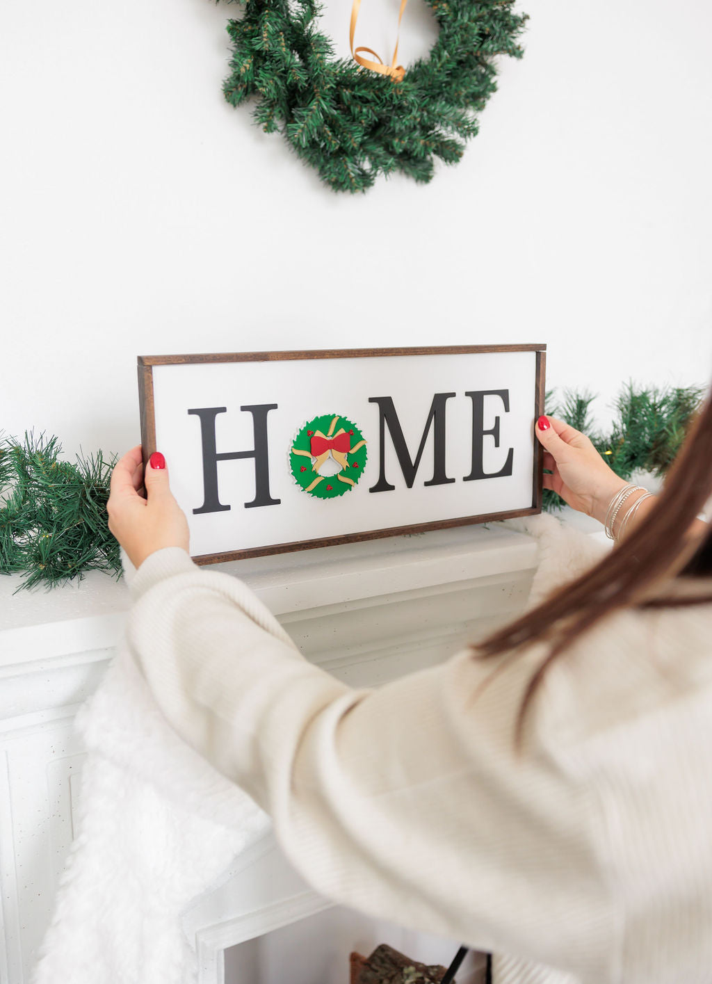 Interchangeable Indoor HOME sign