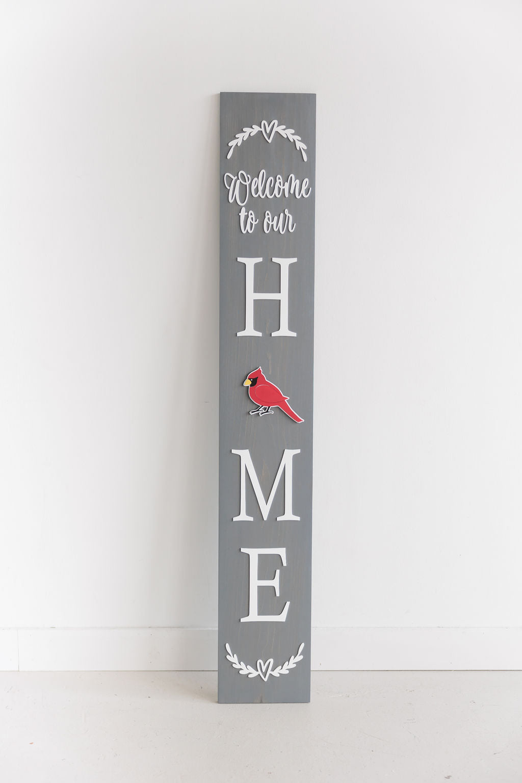 Cardinal Insert for Tall Welcome Sign