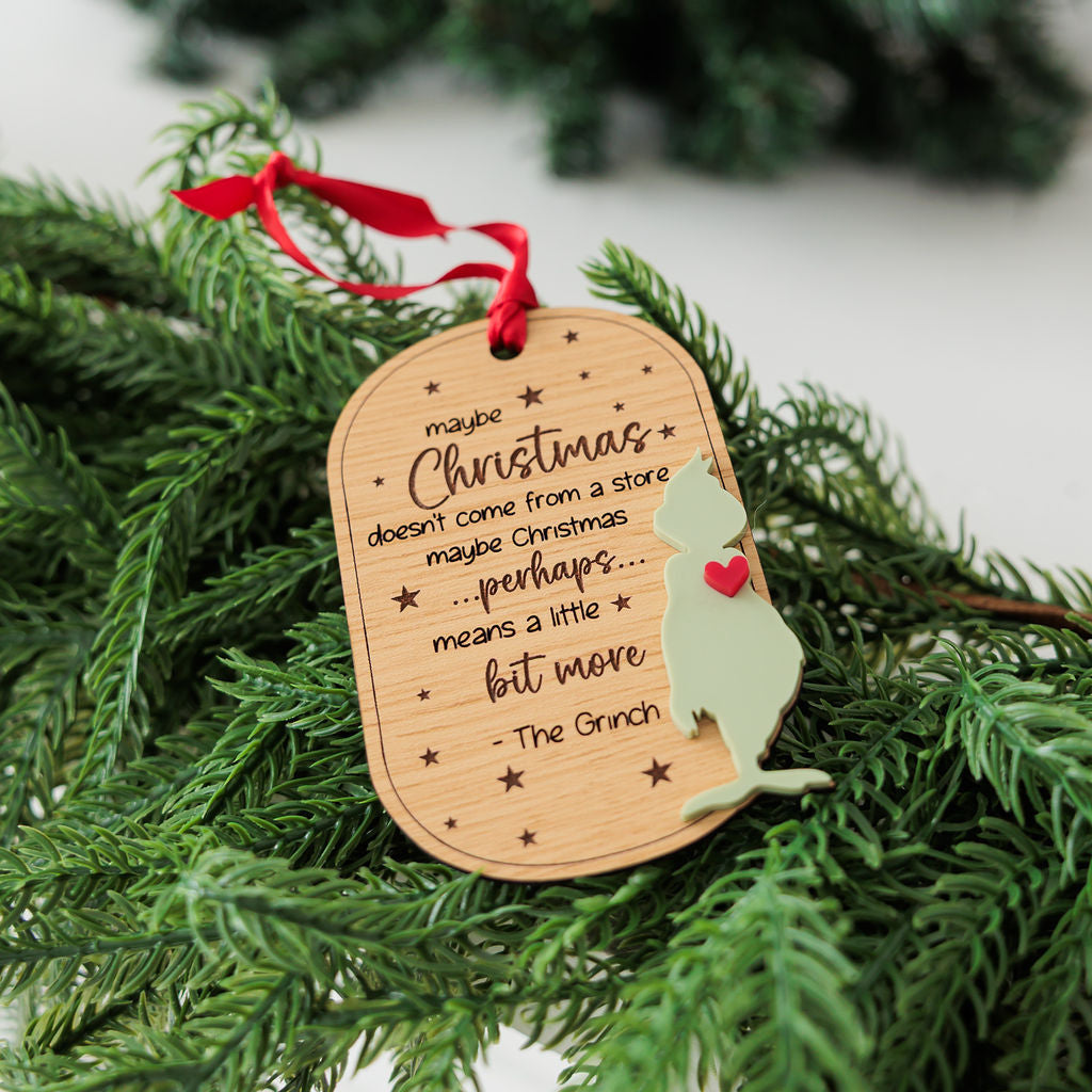 Perhaps Christmas Grinch Ornament