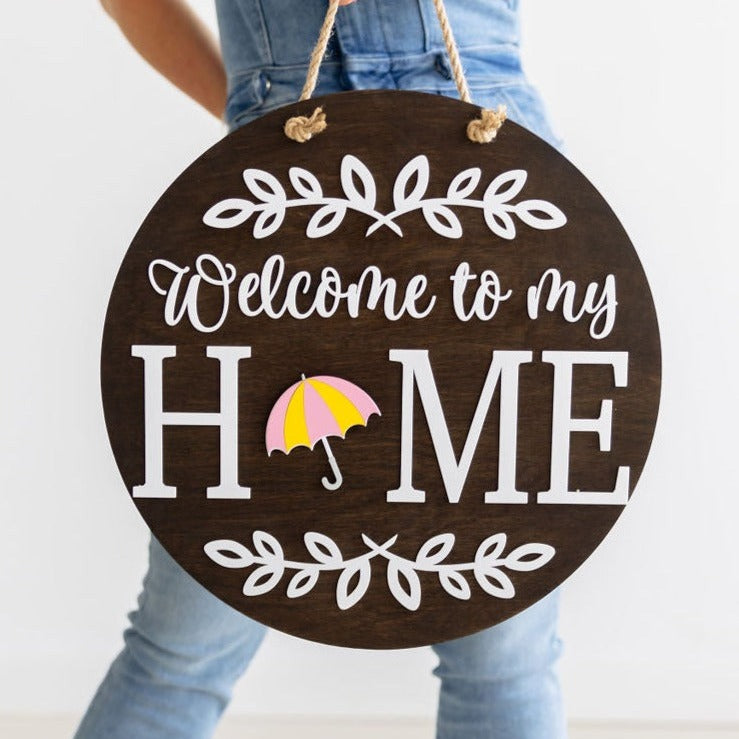 Umbrella Insert For ROUND Welcome Sign