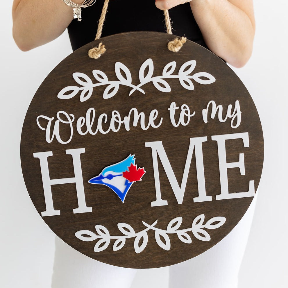 Toronto Blue Jay Insert For ROUND Welcome Sign