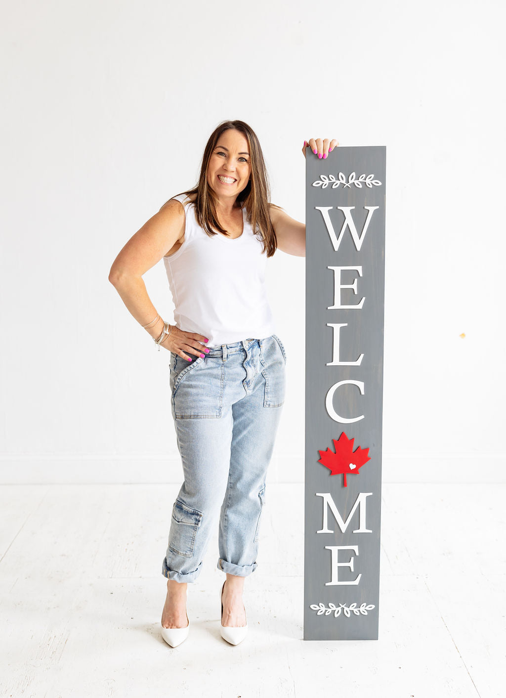 Canada Day Leaf Insert for Welcome Sign