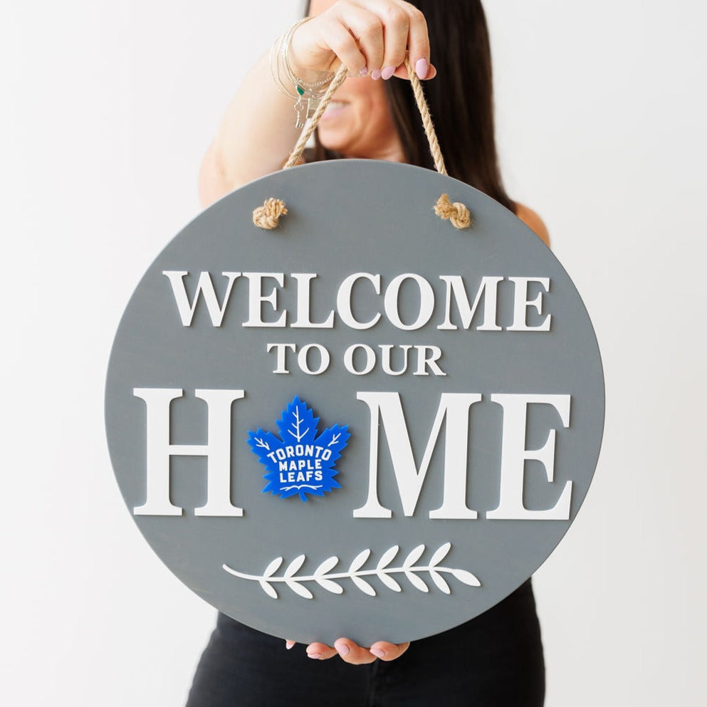 Toronto Maple Leafs Insert For ROUND Welcome Sign