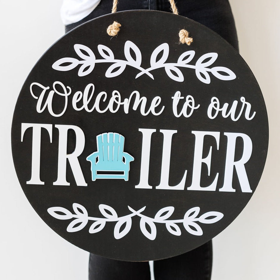 Beach Chair Insert For ROUND Welcome Sign