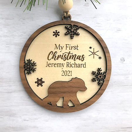My First Christmas Ornament (bear option)