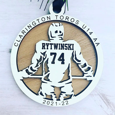 Hockey Player Ornament